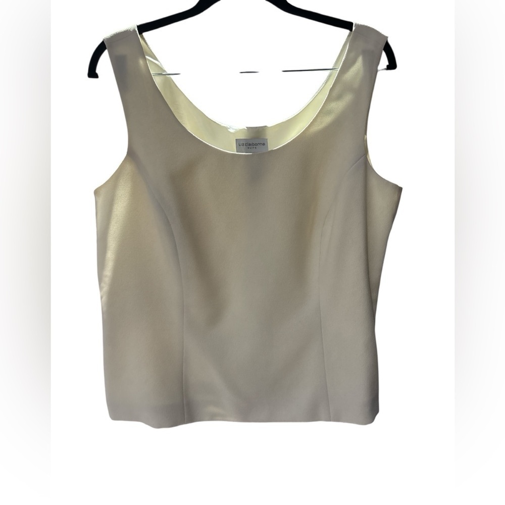 Liz Claiborne Cream Tank Top